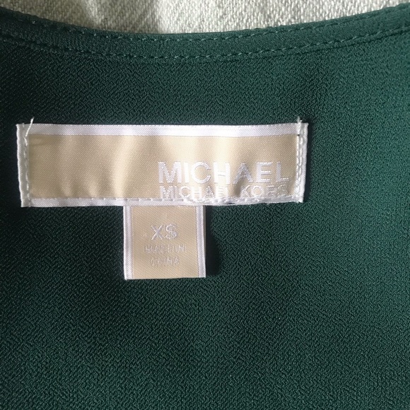 Emerald Green Long Sleeve Dress - Picture 2 of 6